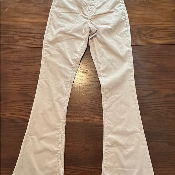 NWT Banana Republic velvet high rise flare pants - Picture 2 of 3